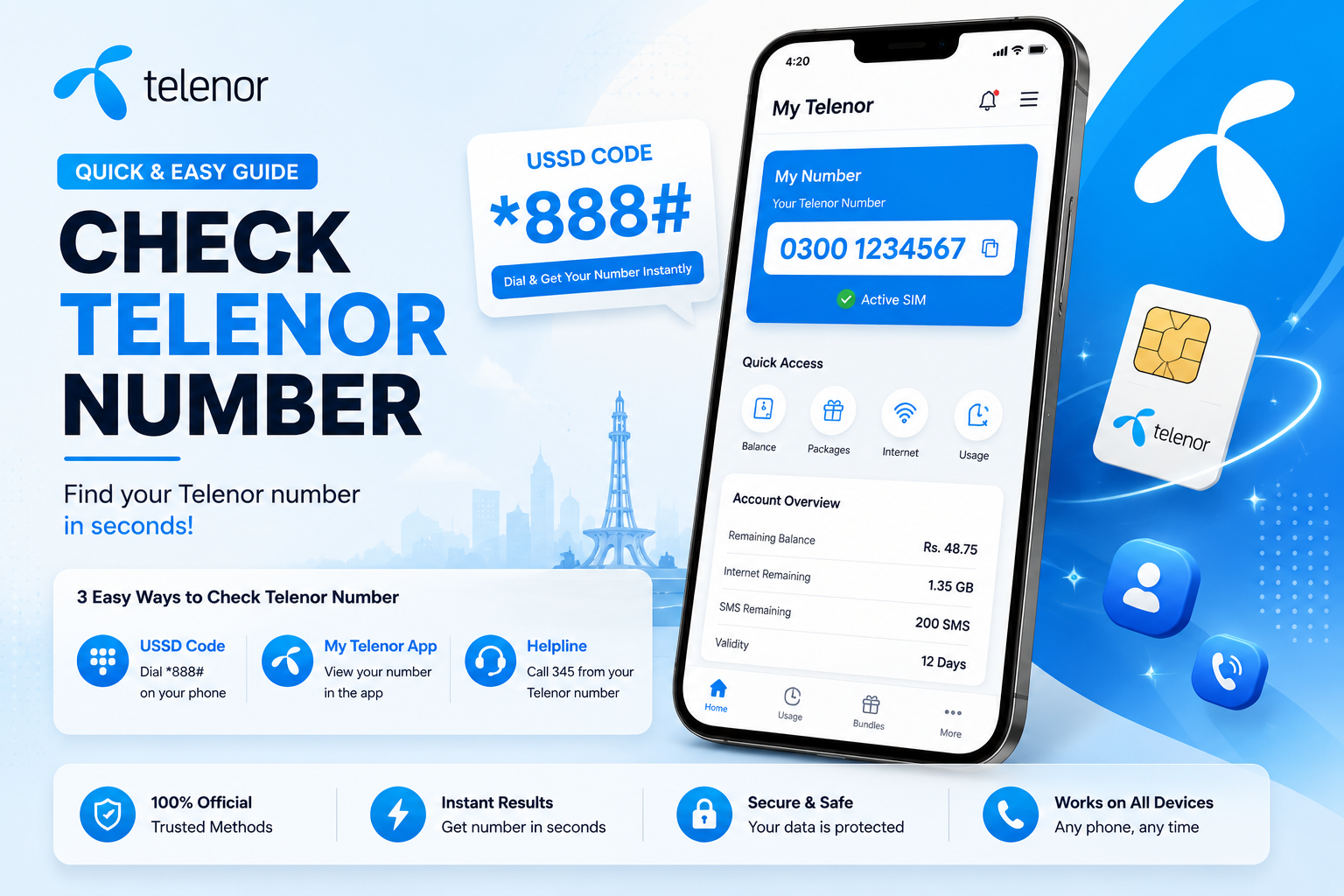 Telenor Number Check Code
